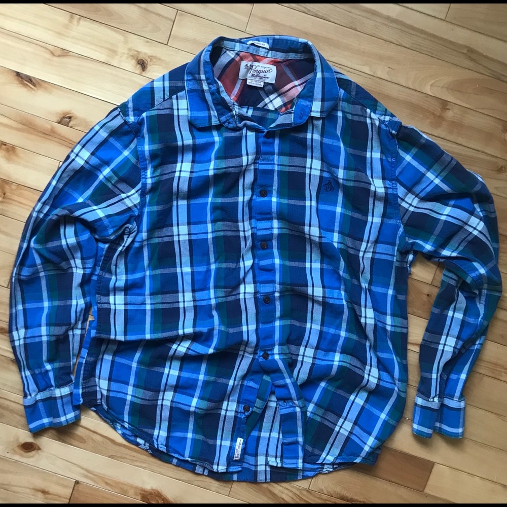 🌈2 for $40!🌈 PENGUIN ORIGINAL plaid shirt